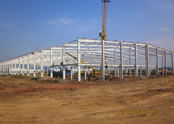 Prefabricated Workshop Buildings / Industrial Steel Frame Buildings