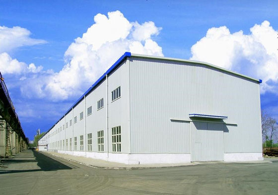 Large Prefabricated Steel Buildings / Metal Workshop Buildings With Epoxy Coating Floor