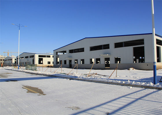 Q355B Steel Structure Multi Span Warehouse / Tire Factory / Prefabricated Building
