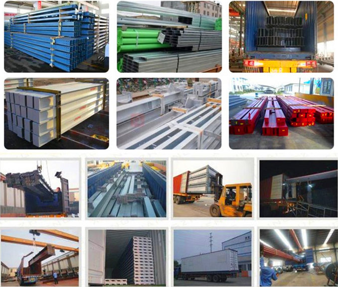 Sa 2.5 Shot Blasting Steel Structure Workshop Pre Engineered Building Structure