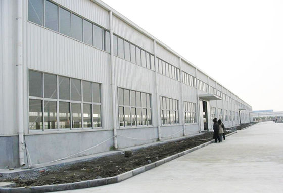 Multi Span Prefabricated Steel Building Metal Mechanical Production Workshop