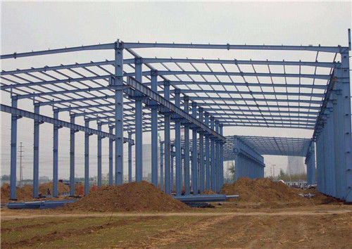 Prefabricated Light Steel Structure Portal Frame Logistics Park Recycle Large Span