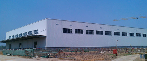 Large Span Prefabricated Steel Frame Buildings For Commercial Logistics Base