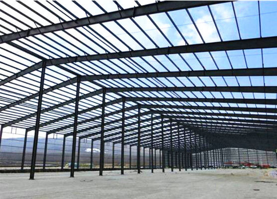 Prefab Steel Godown Construction / PEB Portal Frame Metal Godown Construction