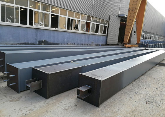 Building Construction Material Structural Steel /  Box Steel Column Beams Fabrication