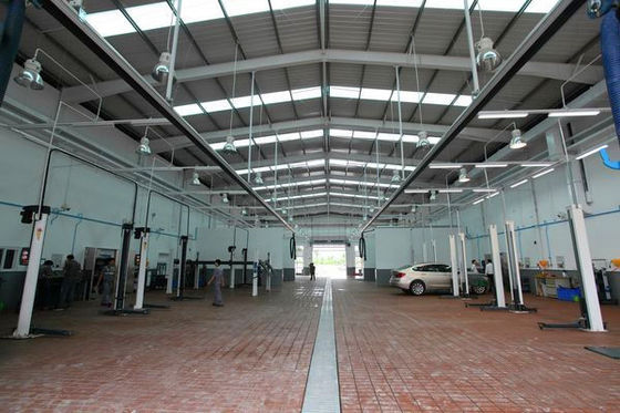 High Performance Light Metal Steel Structure Workshop Buildings For Auto Repair Center