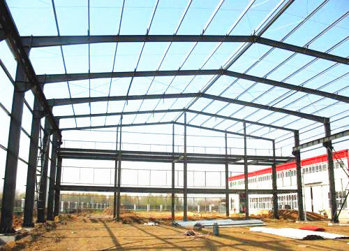 Industrial Prefabricated Building Structure / Steel Frame Structure Construction