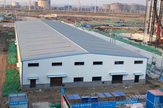 Prefab Steel Warehouse Building with Steel Cladding Sheets