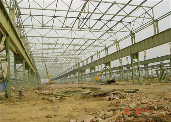 Q235B Large Span Prefab Warehouse Building Steel Structure Fabrication