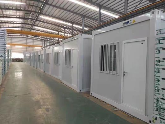 Galvanized Prefab Container House with Glass Wool Panels