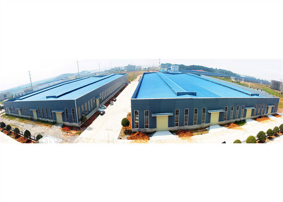 Mechanical Parts Prefabricated Steel Warehouse Building With Parapet Wall