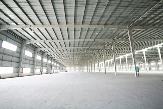 Multi Span Prefabricated Steel Building Metal Mechanical Production Workshop