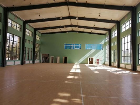 Pre Engineered Steel Structure Badminton Hall Q235B Q355B Material