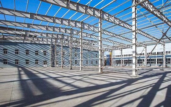 Prefab Steel Structure Workshop with Overhead Crane