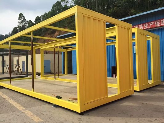 Galvanized Prefab Container House with Glass Wool Panels