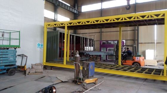 Galvanized Prefab Container House with Glass Wool Panels