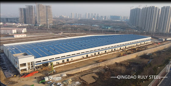Stable Long Span Steel Structure H Section Painted Large Steel Frame Building Prefab Workshop