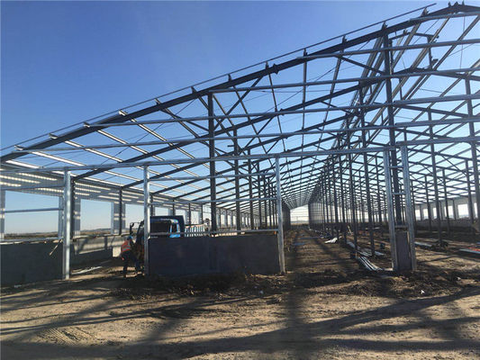 High Quality Large Span Galvanlized Frame Customizable Steel Structure Workshop
