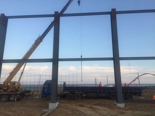 H Section Steel Prefab Warehouse Building Hot Rolled Galvanized Economical Industrial Light Weight Large Span