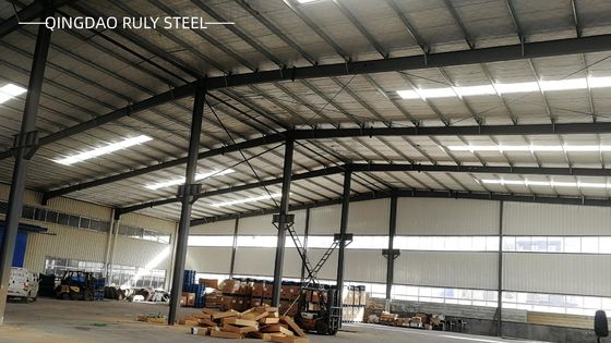 Stable Long Span Steel Structure H Section Painted Large Steel Frame Building Prefab Workshop
