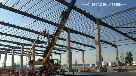 Portal Frame Modern Prefab Workshop High Degree Customization Construction Intended For Depositon