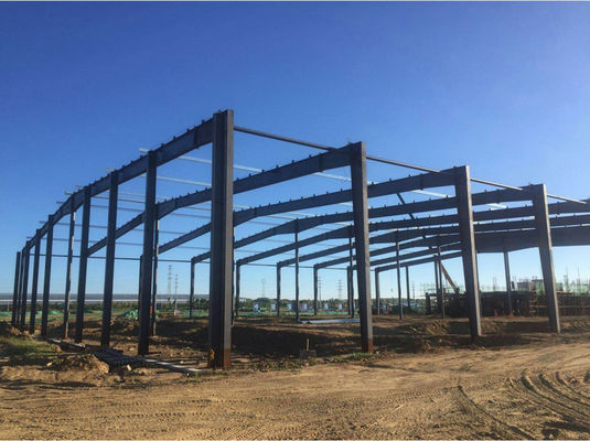 Customized Prefabricated Engineered Steel Structure Workshop Warehouse Hangar Showroom Supermarket Building Construction