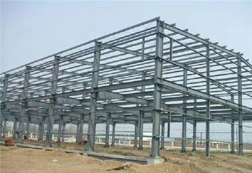 Custom Two Storey Steel Structure Warehouse Building With Mezzanine Platforms For Storage