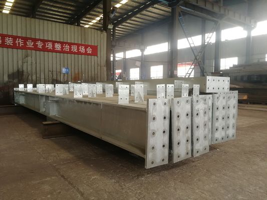 Construction Prefabricated Steel Structure H Section Column Beam Low Alloy Painted / Galvanized