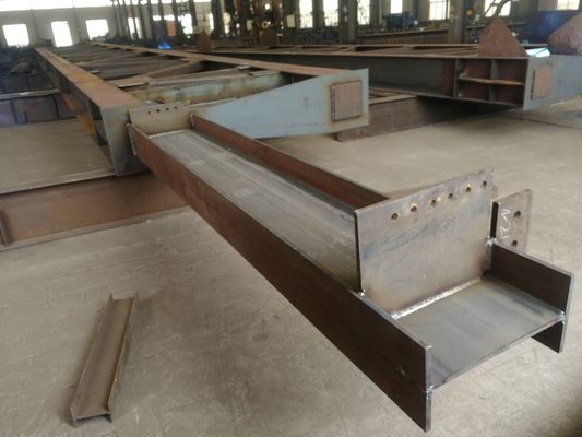 High Strength Prefabricated Structural Steel Fabrication H Beam Painted / Galvanized
