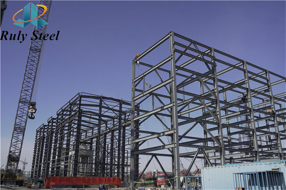 Multi Story Prefabricated Steel Structure Fabrication for Residential / Office Building / Hotel