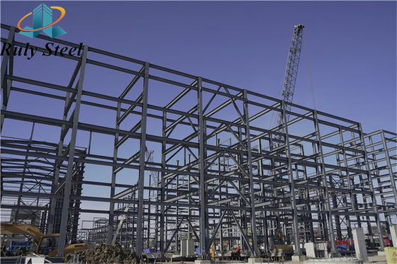 Multi Story Prefabricated Steel Structure Fabrication for Residential / Office Building / Hotel