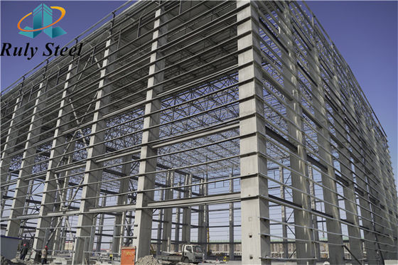 Multi Story Prefabricated Steel Structure Fabrication for Residential / Office Building / Hotel