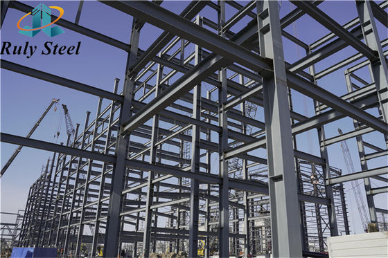 Multi Story Prefabricated Steel Structure Fabrication for Residential / Office Building / Hotel