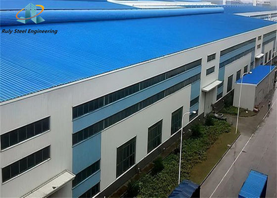 Hot Sale Prefabricated Steel Structure Large Span Warehouse Workshop Factory Building With Gutter Cement Construction