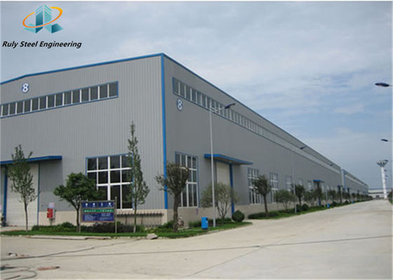 Hot Sale Prefabricated Steel Structure Large Span Warehouse Workshop Factory Building With Gutter Cement Construction