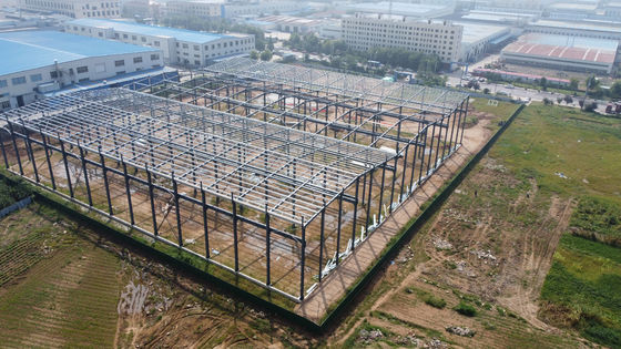 4000㎡ Prefabricated Steel Structure Warehouse H Section Steel