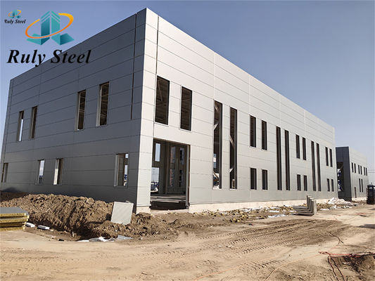 Light Weight modular Metal Building Portal Frame Prefabricated Easy Assemble