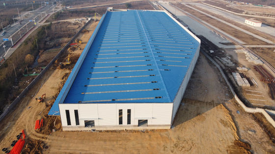 Q235B Steel Structure Building Prefabricated Steel Construction With Insulation Panel