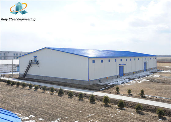 Light Steel Stable Long Lifetime Customized H Section Steel Painted/Galvanized Portal Frame Prefab Steel Structure