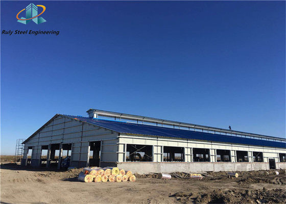 Light Steel Stable Long Lifetime Customized H Section Steel Painted/Galvanized Portal Frame Prefab Steel Structure