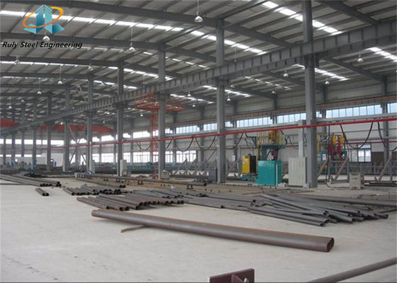 Light Steel Stable Long Lifetime Customized H Section Steel Painted/Galvanized Portal Frame Prefab Steel Structure
