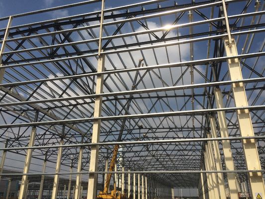 Large Span Prefabricated/Prefab H Beam Design Building Metal Q355/Q235 Factory Warehouse Workshop Steel Structure