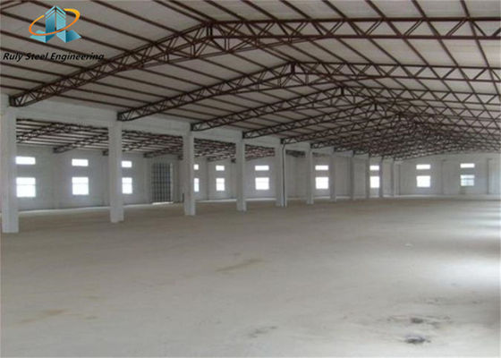 4000 Sq Meters Steel Structure Building Warehouse with EPS / Rock Wool/PU/Fiber Glass Sandwich Panel Insulated Cladding