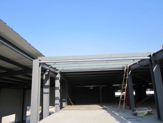 Storage Metal Frame Light Sandwich Panel Prefab Building Structure Paint Galvanized Steel Construction Warehouse