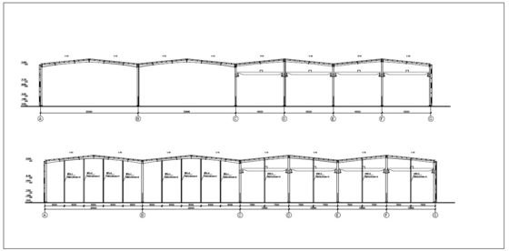Prefab Portal Frame Steel Building with Multi-Floor Design