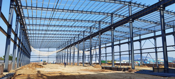 Fabrication Galvanized Steel Structure Church Warehouse Fast Installation