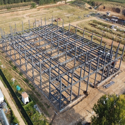 Steel Garage Workshop with Glass Wool Sandwich Panels