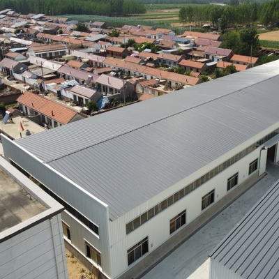Prefab Steel Workshop with Glass Wool Sandwich Panels