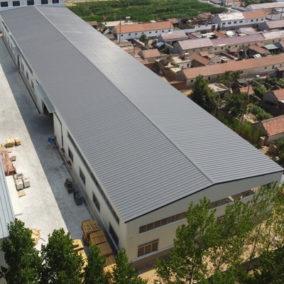 Prefab Steel Workshop with Glass Wool Sandwich Panels