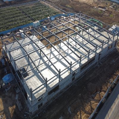 Custom Prefabricated Steel Vehical Warehouse With Mezzanine